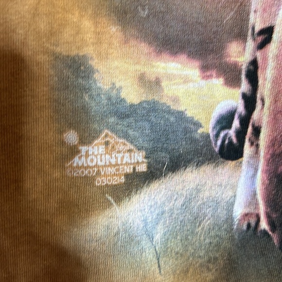 The Mountain Busch Gardens Tiger Animal Tie Dye Tee Size Medium Youth 2007 - Picture 4 of 6